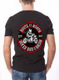 "Route 66 North / Biker Bar on the Basin" T-shirt (M/F)