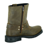 Leather Boots - Brown (Waterproof) w/ Side Zipper (DS-9742)