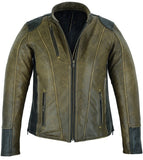 Soft Premium Leather Jacket - Two Tone Brown (DS-830)