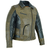 Soft Premium Leather Jacket - Two-Tone (DS-898)