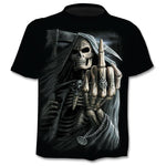Skeleton Gives Finger s/s T-shirt (CGD-019)