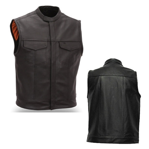 Leather Vest (Men's) (CGD-AK640)