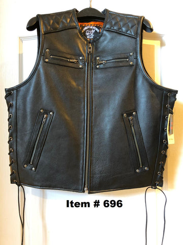 Leather Vest (Men's) (CGD-AK696)