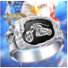 Carved Eagle Motorcycle Ring (CGD-026)