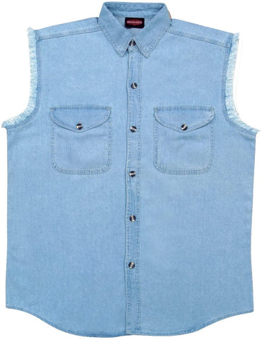 Buy 18024DENIM SHIRT Mens Denim Cutaway Collar Slim Fit Half Sleeve  Casual Shirt Blue 5XLarge Online at Best Prices in India