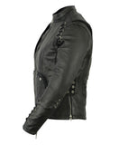 Stylish (Ladies') Jacket with Grommet and Lacing Accents (CGD-DS885)