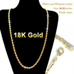 Classic Italian 18K Gold Necklace (CGD-223)