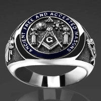 Masonic Men's 316L Stainless Steel Masonic Ring (CGD-035)