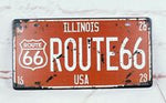 Vintage Route 66 License Plate / Wall Art (CGD-1006)