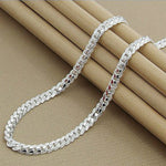 Sterling Silver Link Chain Necklace (CGD-217)