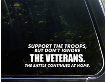 "Support The Troops, But Don't Ignore The Veterans" Vinyl Die Cut Decal (CGD-281)