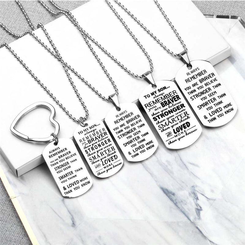 Dog tags for son clearance