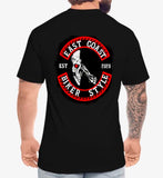 "Route 66 North / East Coast Biker Style" T-shirt (CGD-R66-ECBS-T-shirt)